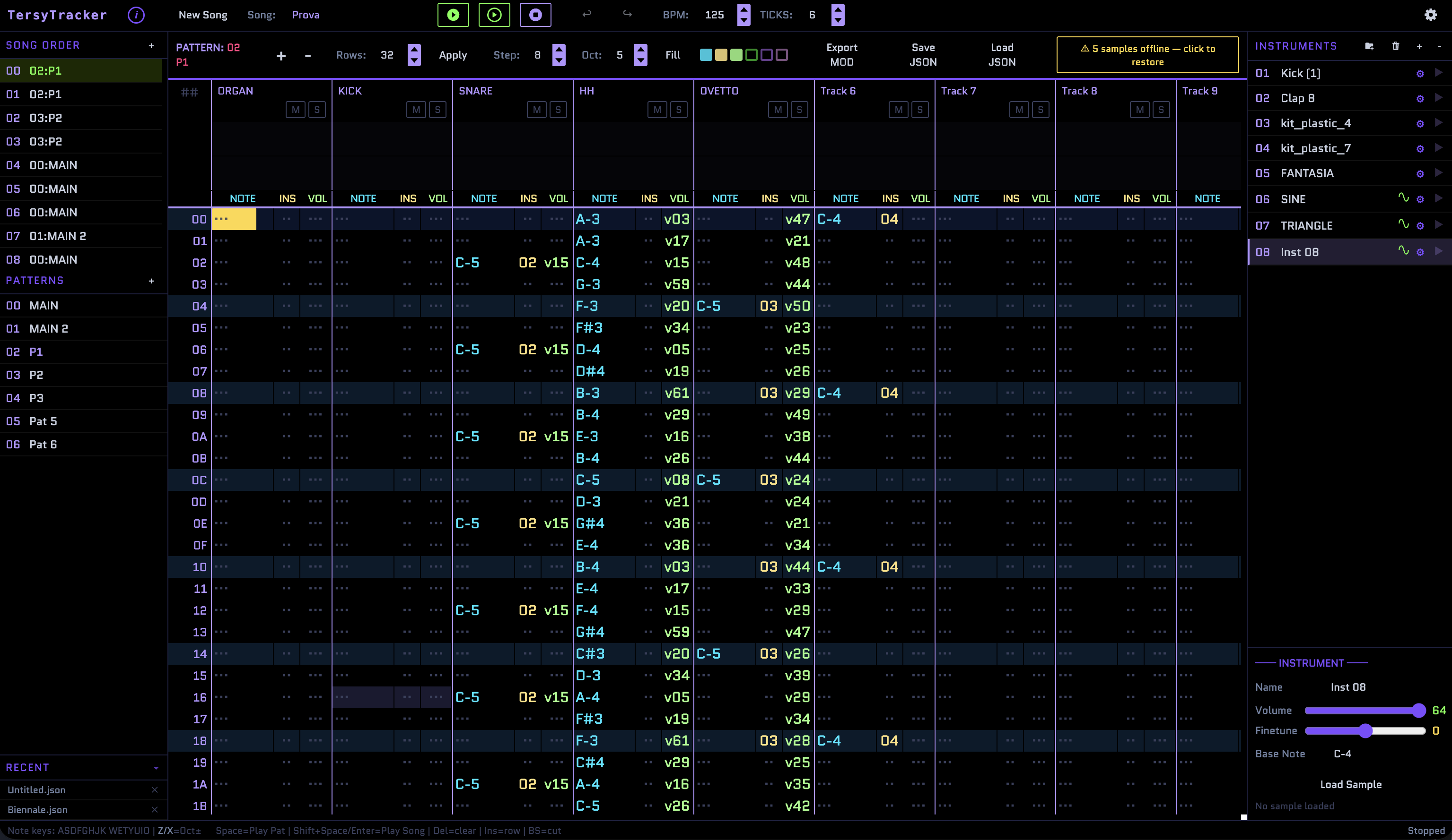 TersyTracker screenshot